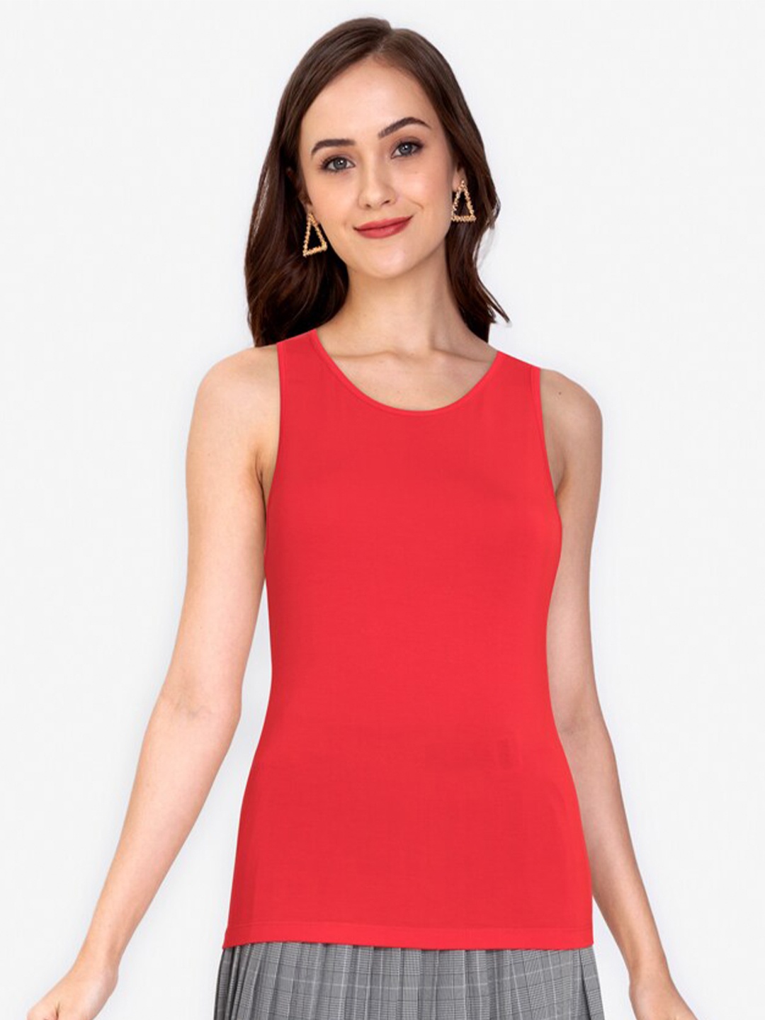

ZALORA WORK Red Sleeveless Top