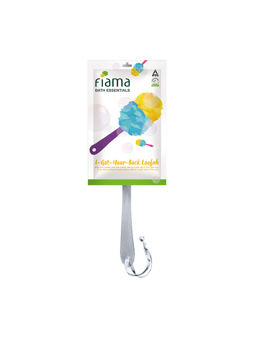 

Fiama Bath Essential I-Got-Your-Back Loofah, Blue