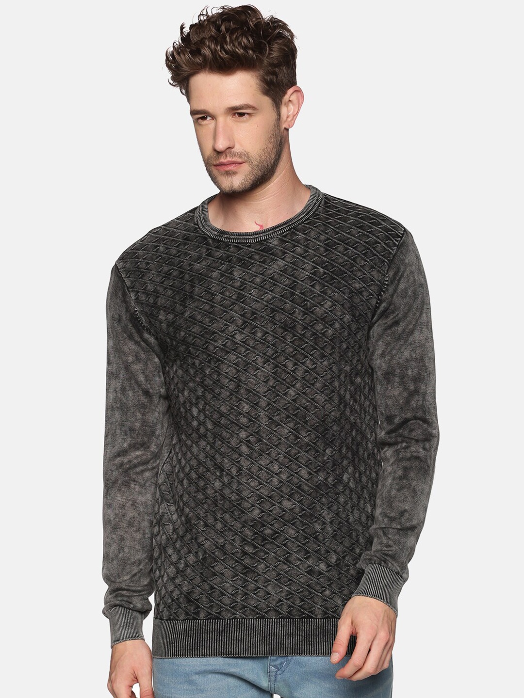 

SHOWOFF Men Grey Pullover