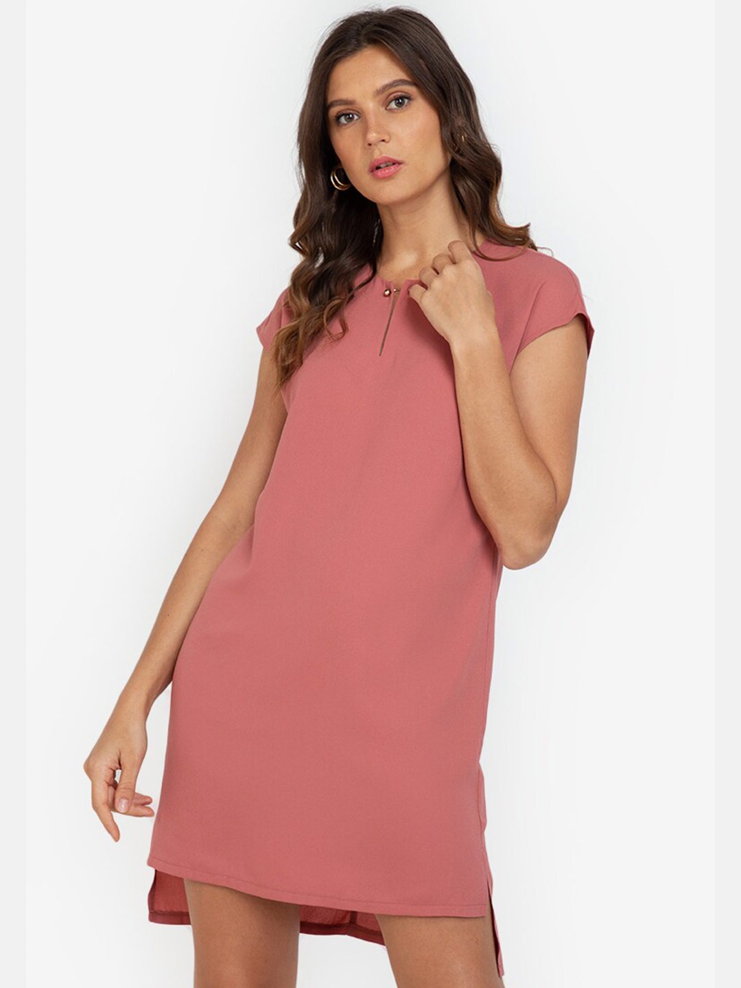 

ZALORA WORK Pink A-Line Dress