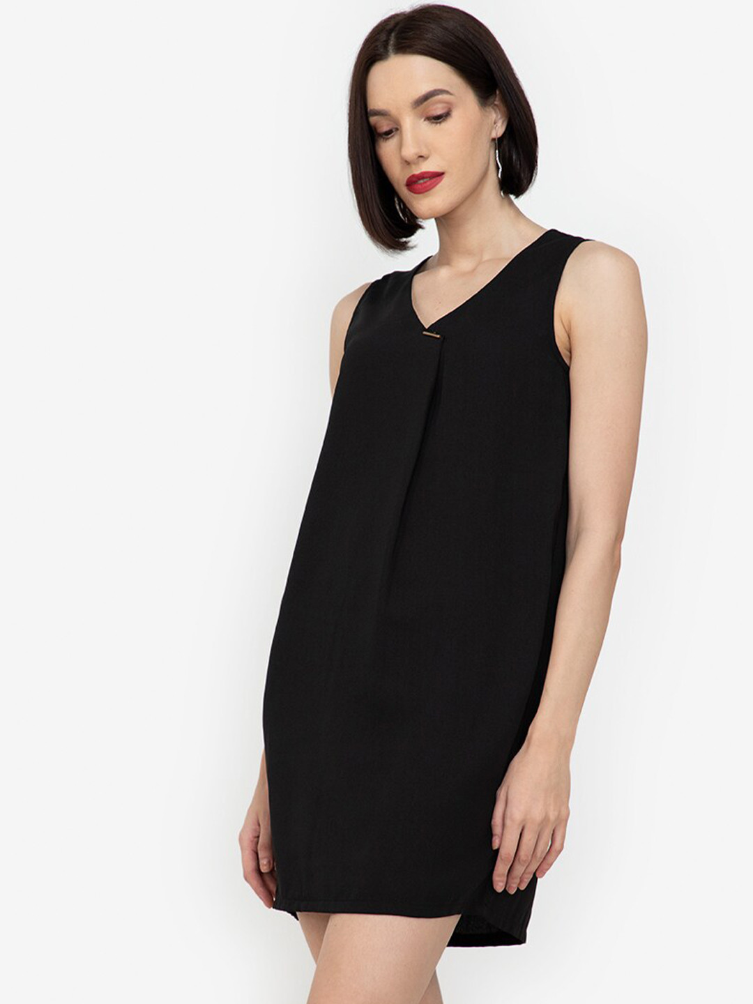 

ZALORA WORK Women Black A-Line Mini Dress