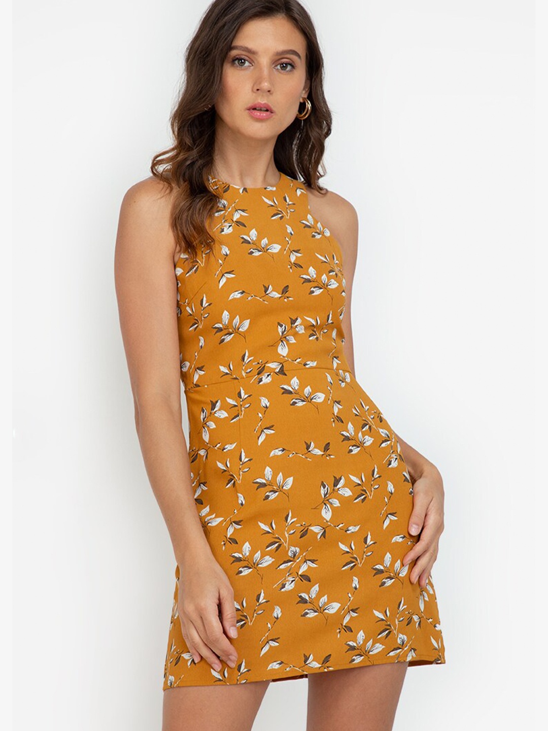 

ZALORA WORK Multicoloured Floral A-Line Mini Dress, Multi