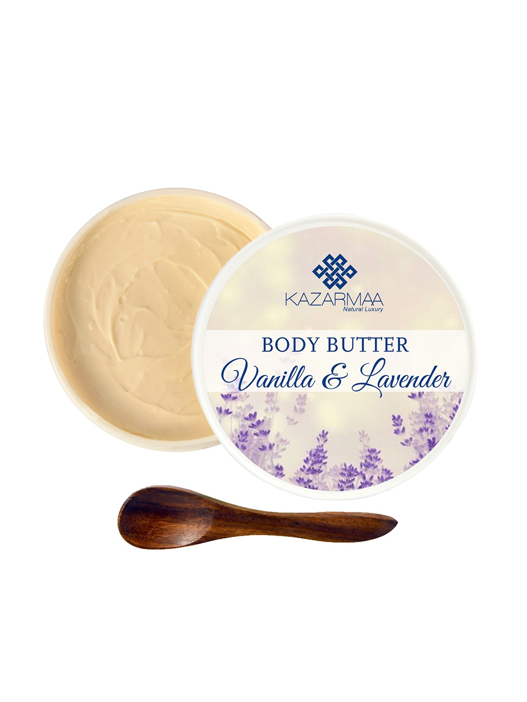 

KAZARMAA Vanilla & Lavender Body Butter With Shea & Cocoa Butter 200g, Off white