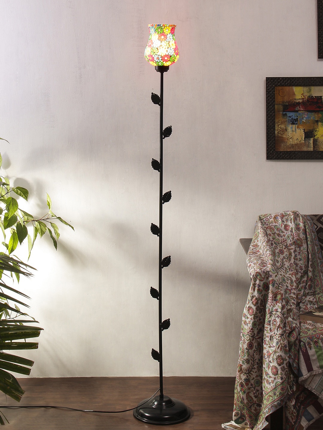 

Devansh Multi Mosaic Glass Floor Lamp