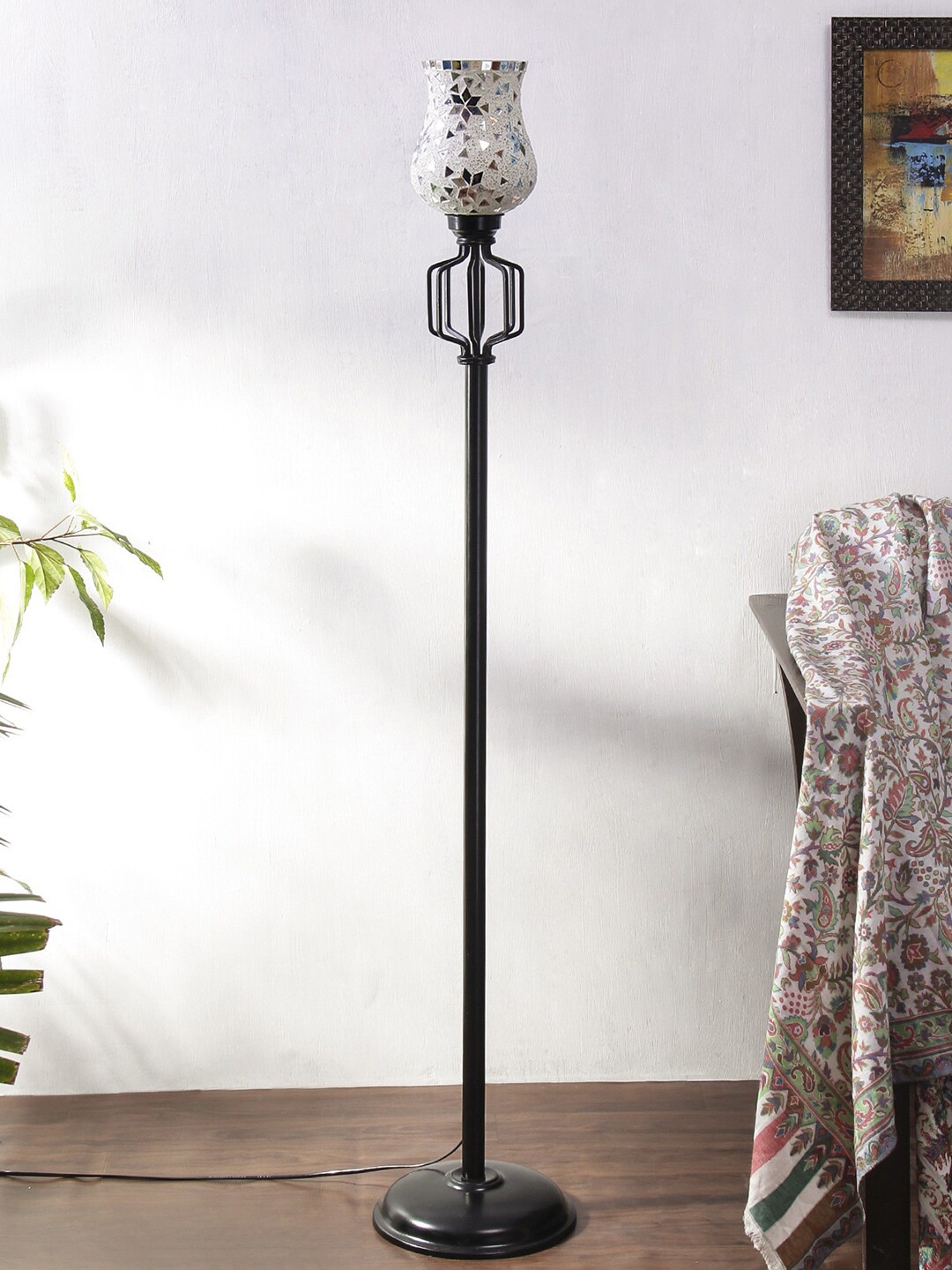 

Devansh Multi Mosaic Glass Iron Floor Lamp