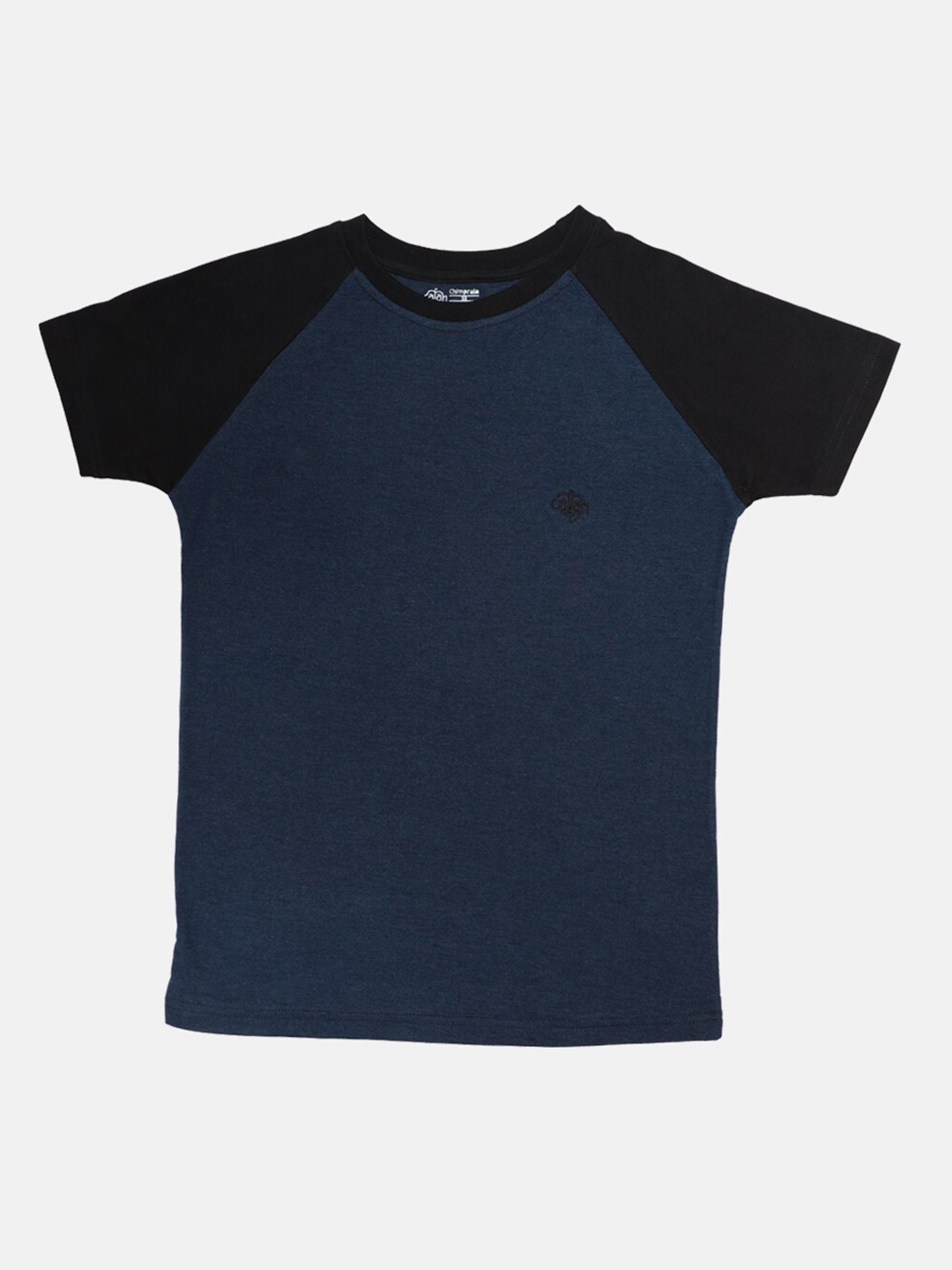 

CHIMPRALA Boys Blue Colourblocked Applique T-shirt