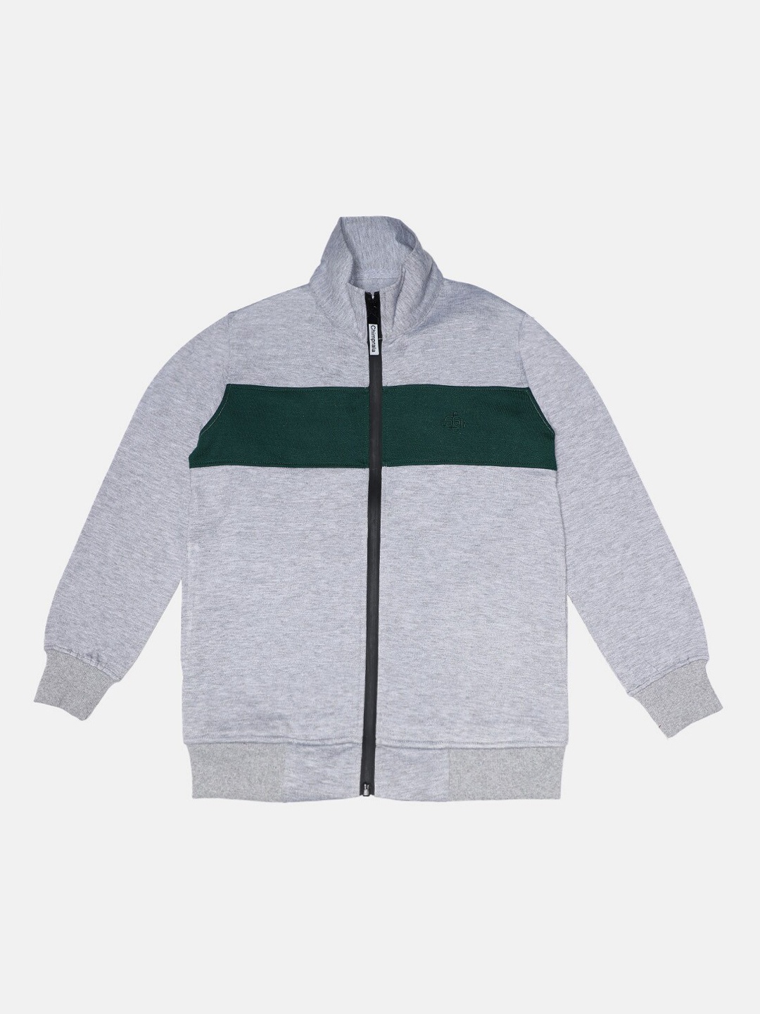 

CHIMPRALA Boys Grey Colourblocked Lightweight Antimicrobial Sporty Jacket