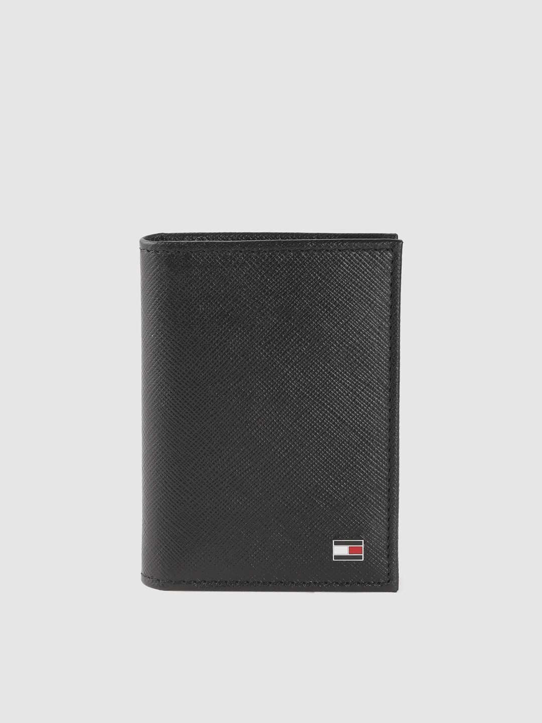 

Tommy Hilfiger Men Black Solid Leather Card Holder