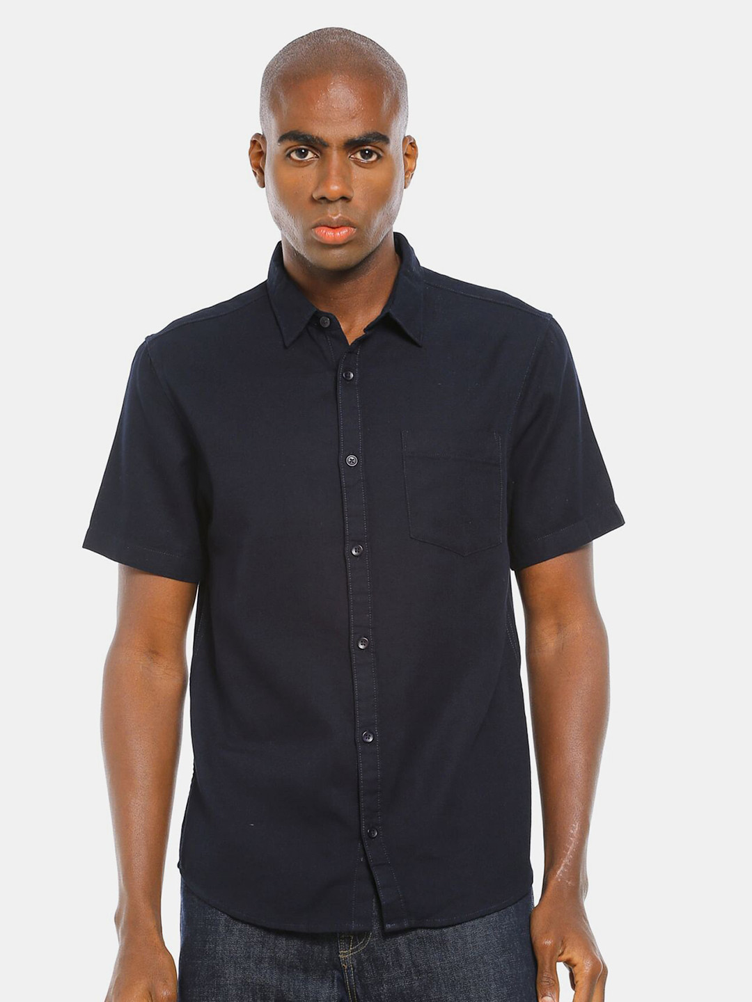

Ruggers Men Blue Cotton Casual Shirt