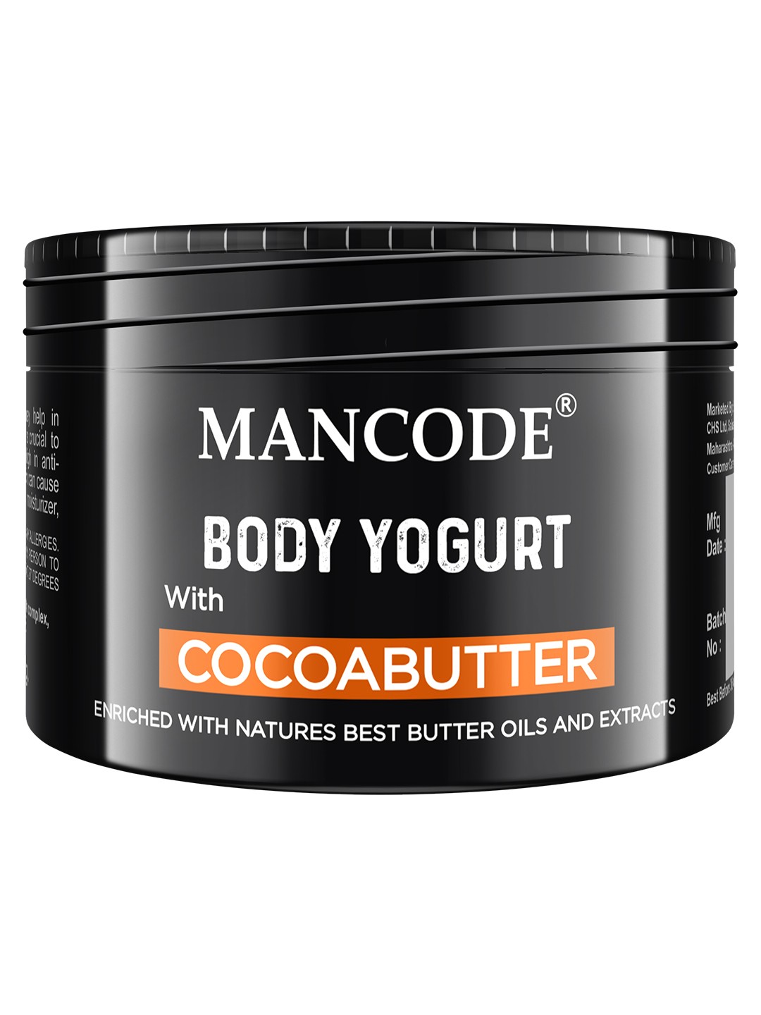 

MANCODE Cocoa Butter Body Yogurt 100Gm, Black