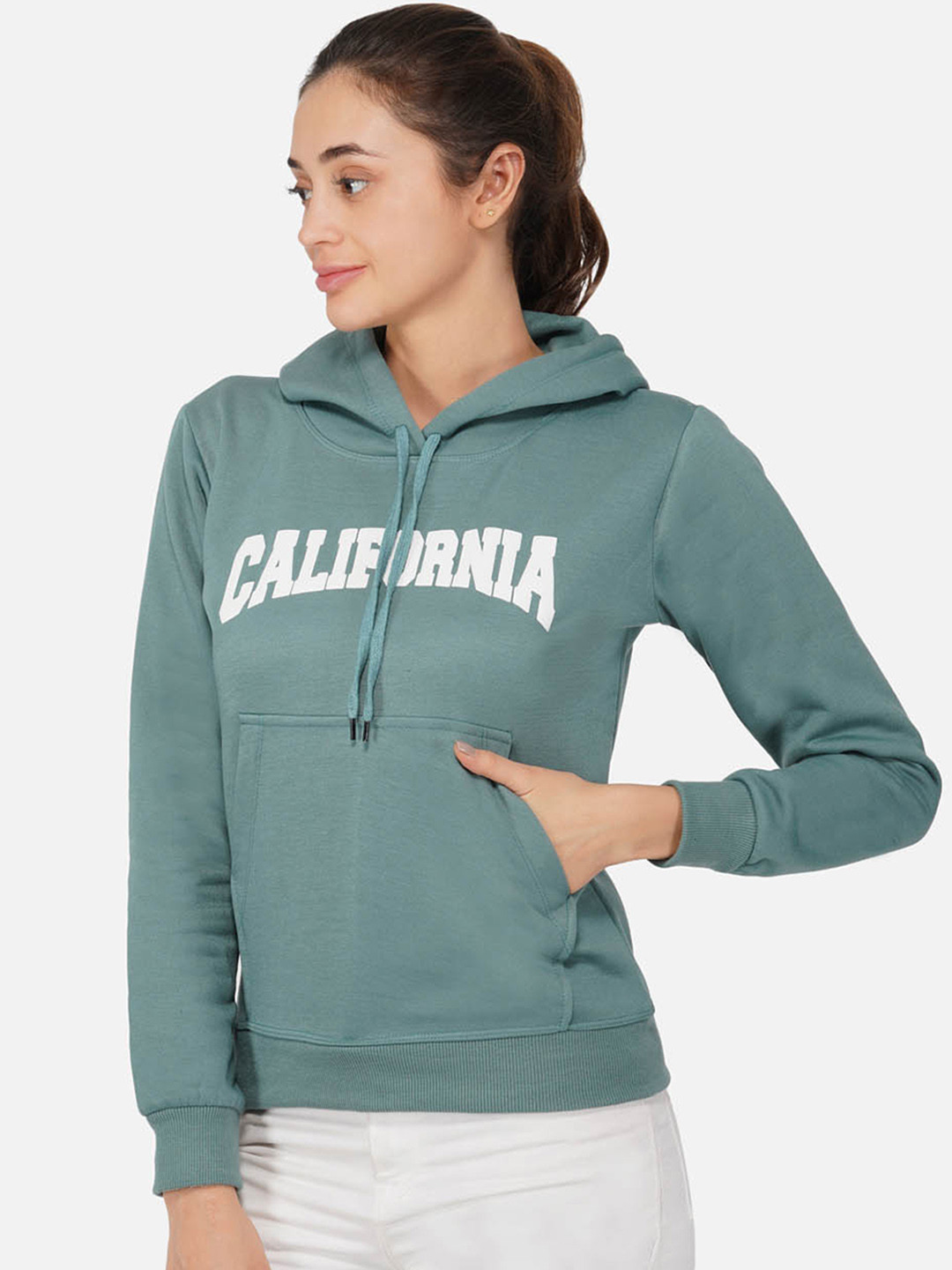

NEU LOOK FASHION Women Green Printed Sweatshirt