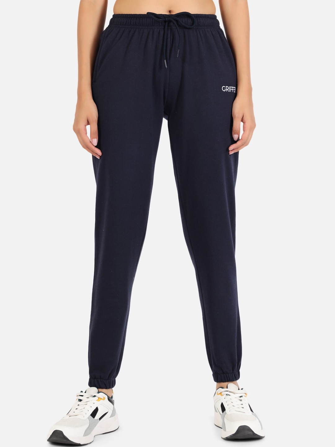 

GRIFFEL Women Navy Blue Solid Joggers