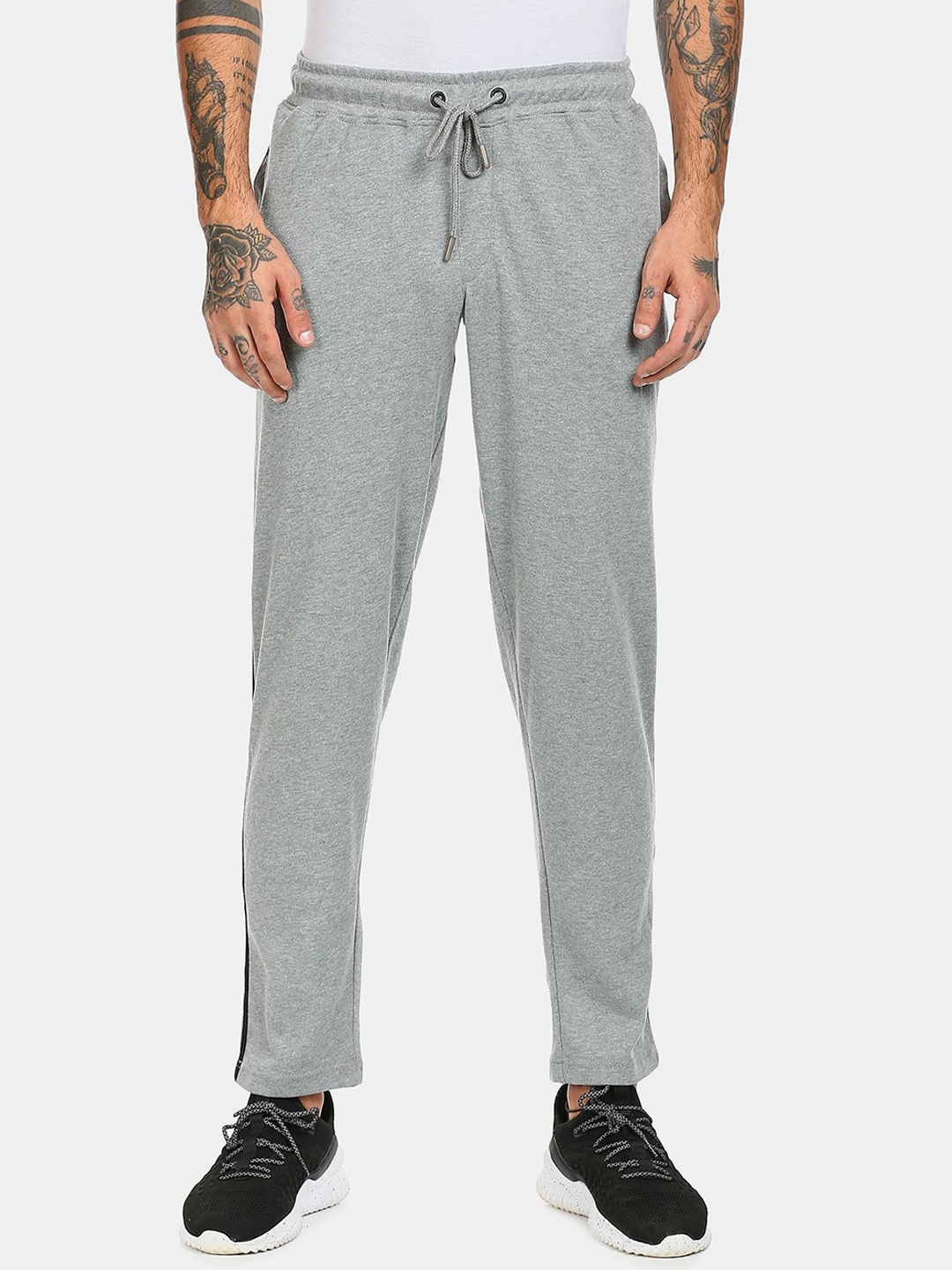 

Colt Men Grey Melange Solid Straight Fit Track Pants