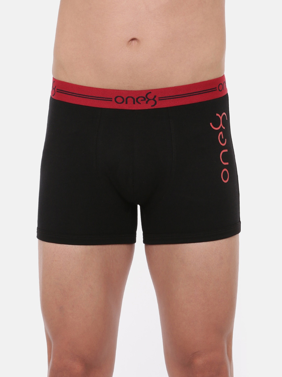 

one8 by Virat Kohli Men Black Solid Cotton Trunks 230-BLACK-S