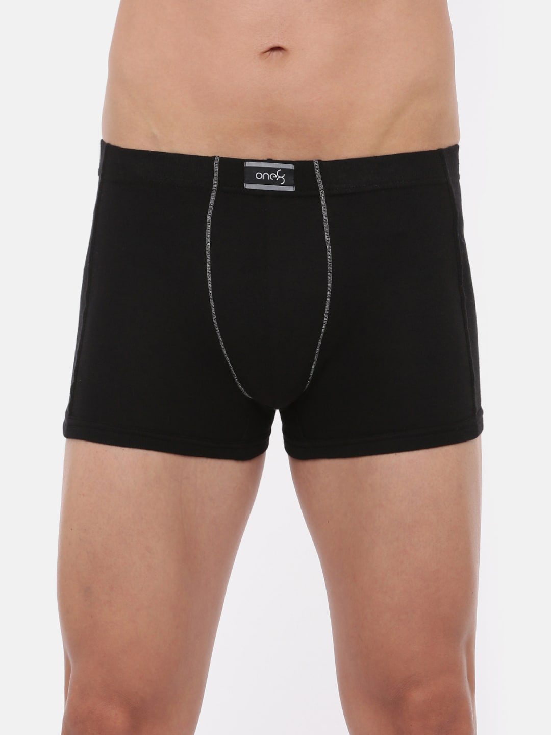 

one8 by Virat Kohli Men Black Solid Cotton Trunks 127-BLACK