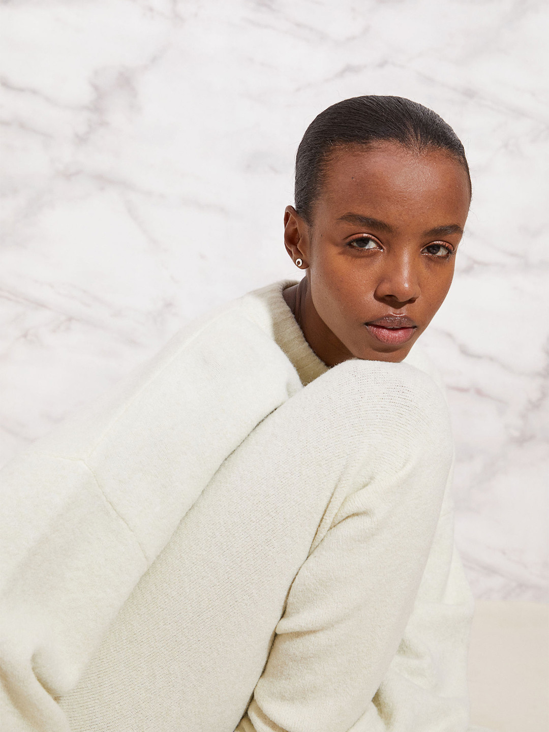 

H&M Fine-Knit Jumper, White