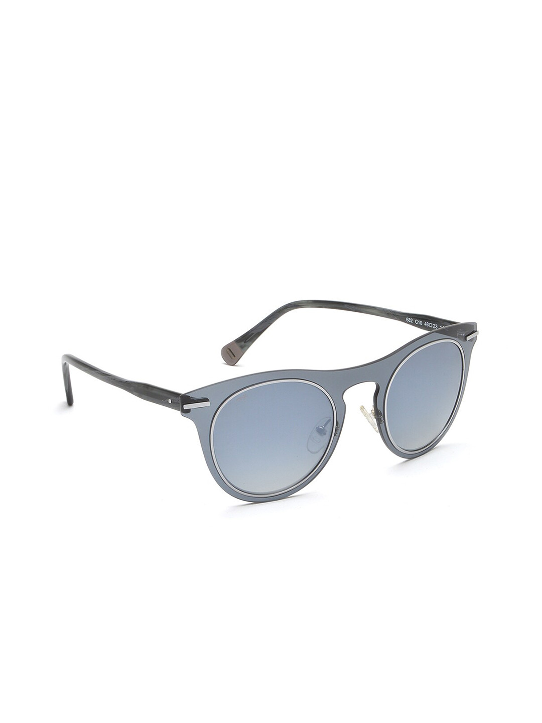 

Image Adult Blue Lens & Gunmetal-Toned Round Sunglasses IMS682C10SG