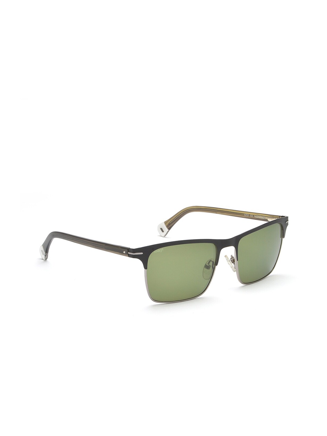

Image Unisex Green Lens & Black Rectangle Sunglasses