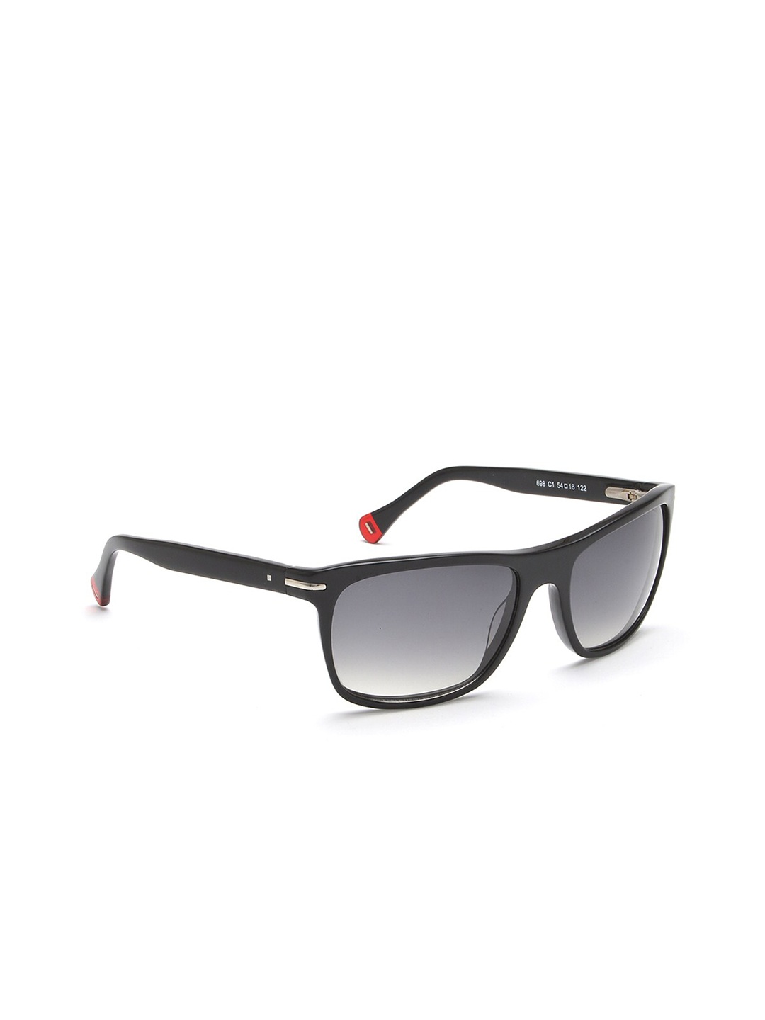 

Image Men Grey Lens & Black Rectangle Sunglasses IMS698C1SG