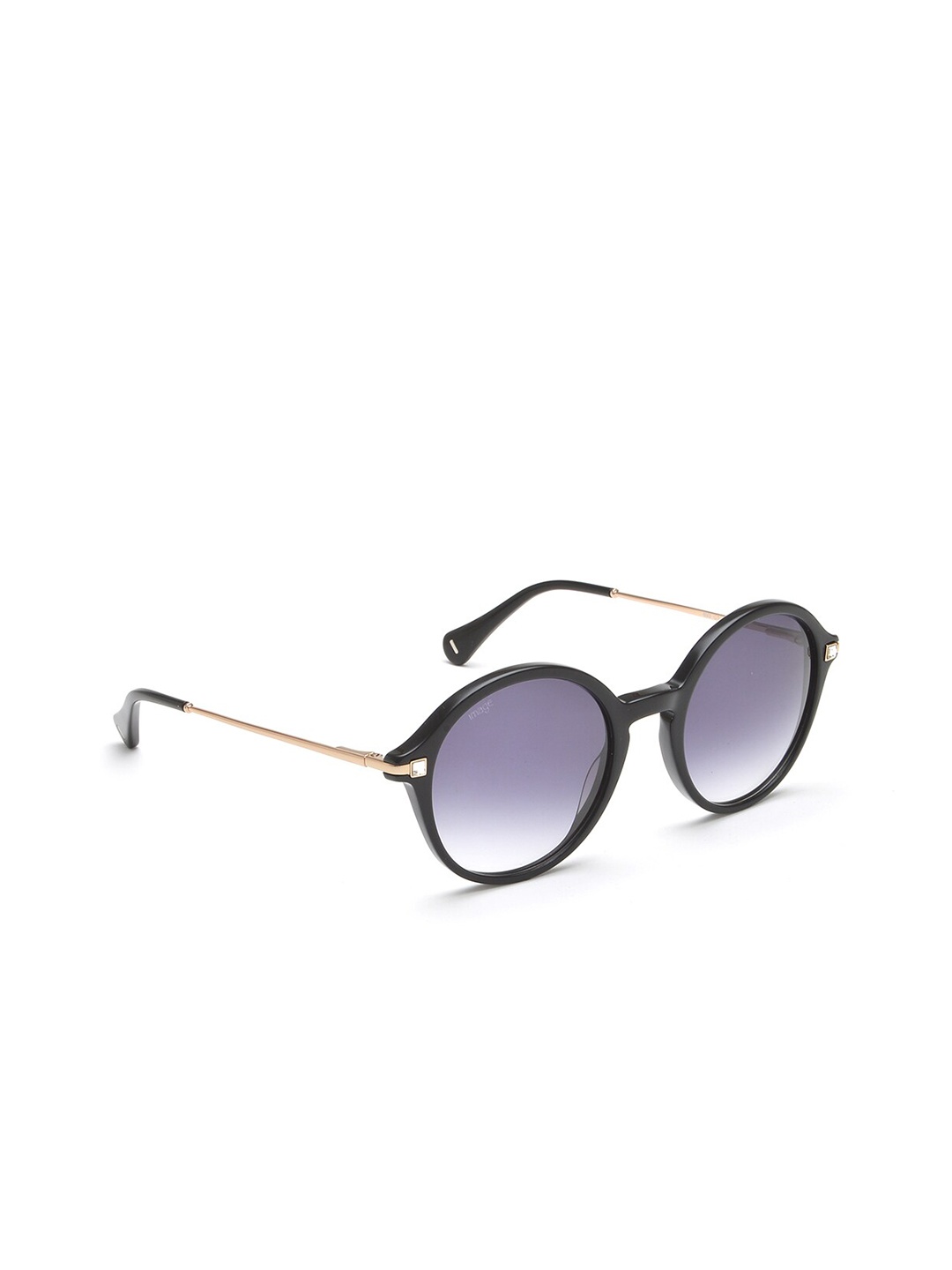 

Image Women Blue Lens & Black Round Sunglasses IMS693C1SG
