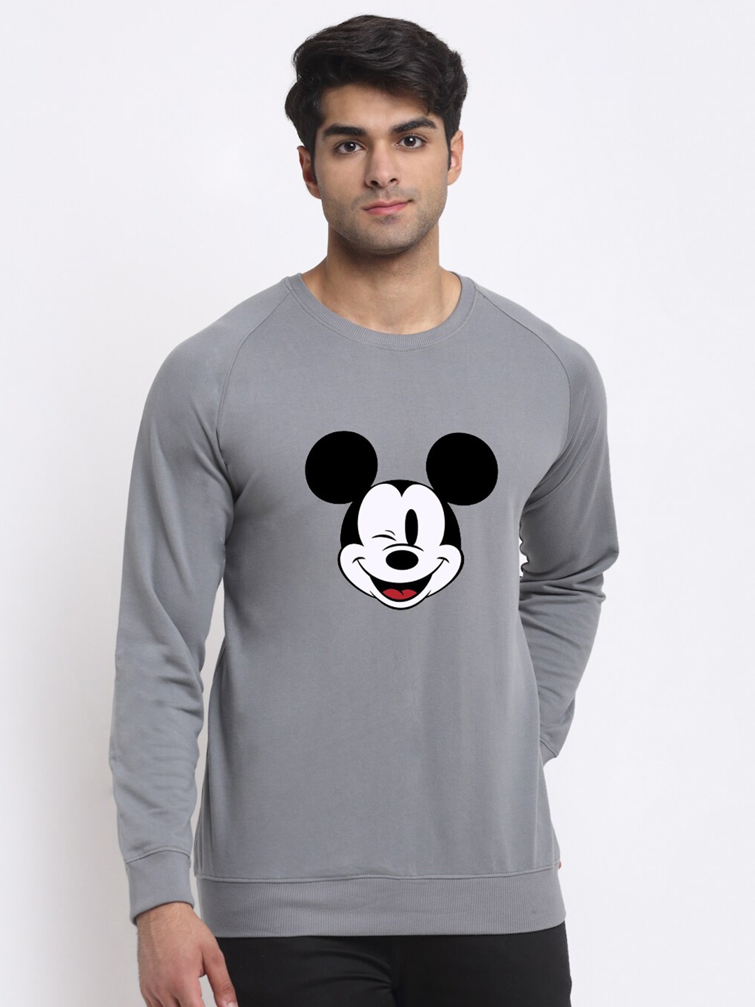 

Friskers Men Silver-Toned Sweatshirt