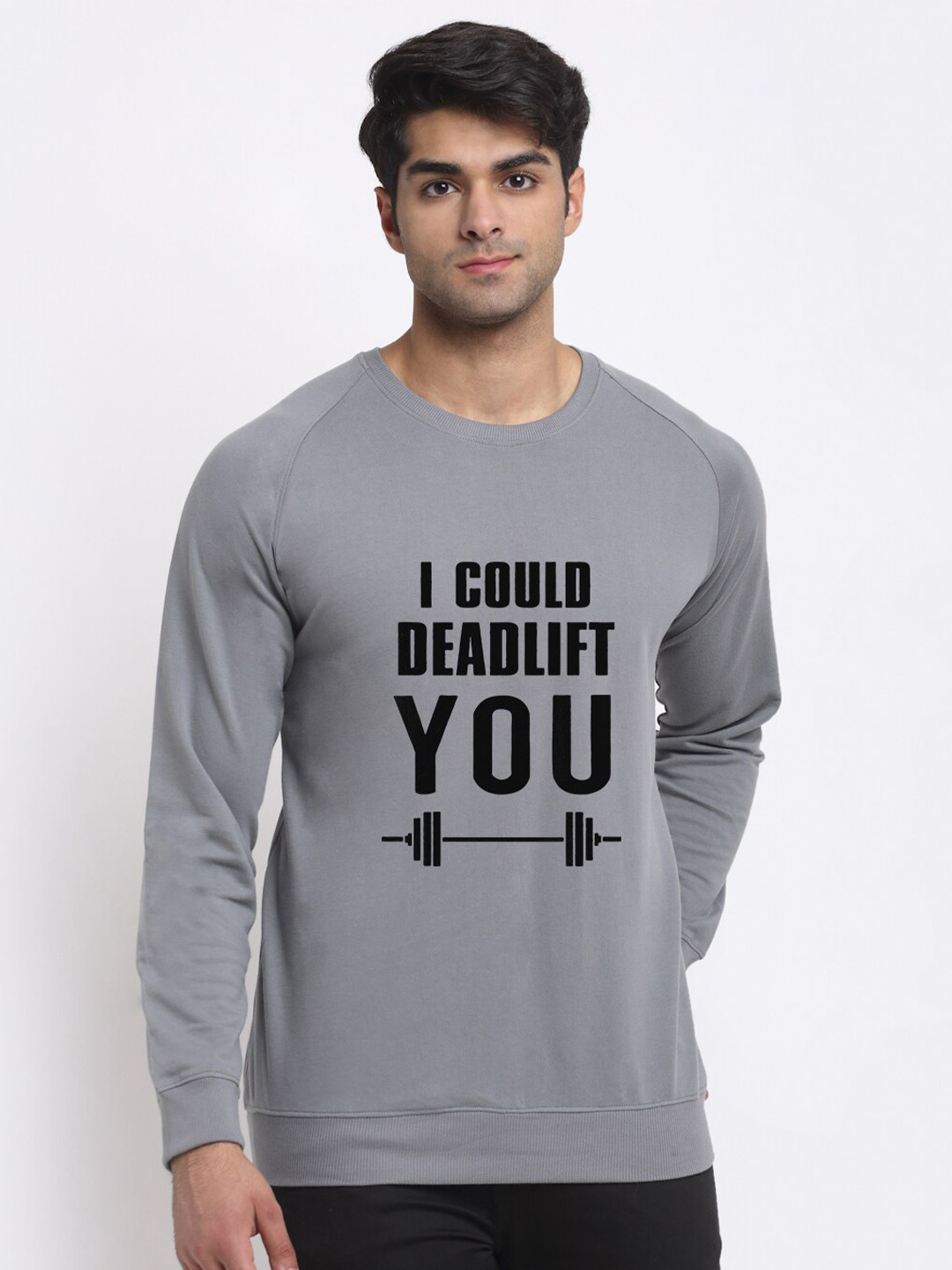 

Friskers Men Silver-Toned Printed Sweatshirt