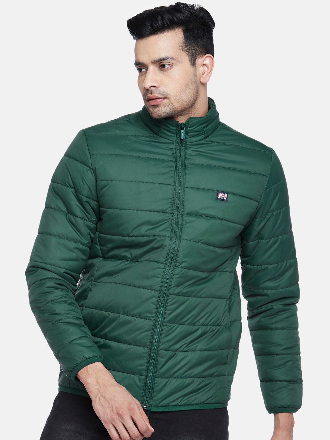 

BYFORD by Pantaloons Men Green Padded Jacket