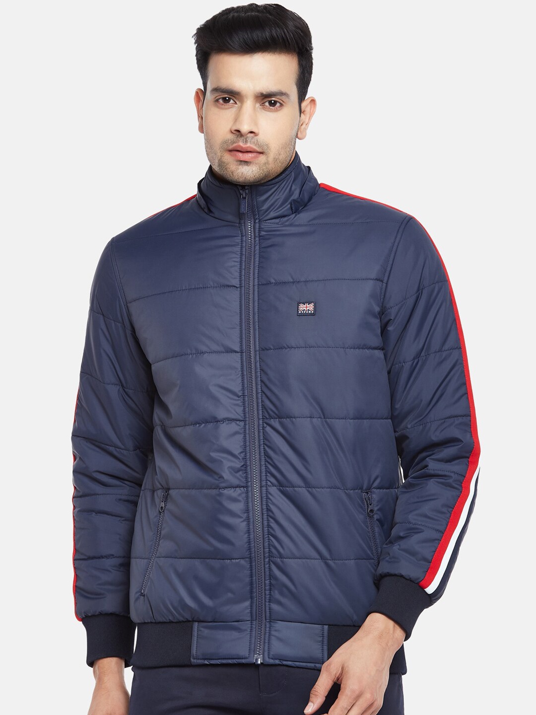 

BYFORD by Pantaloons Men Navy Blue Puffer Jacket