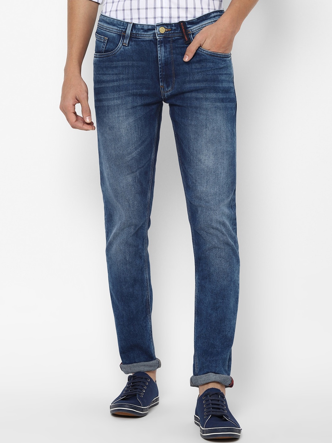 

Allen Solly Men Blue Skinny Fit Heavy Fade Jeans