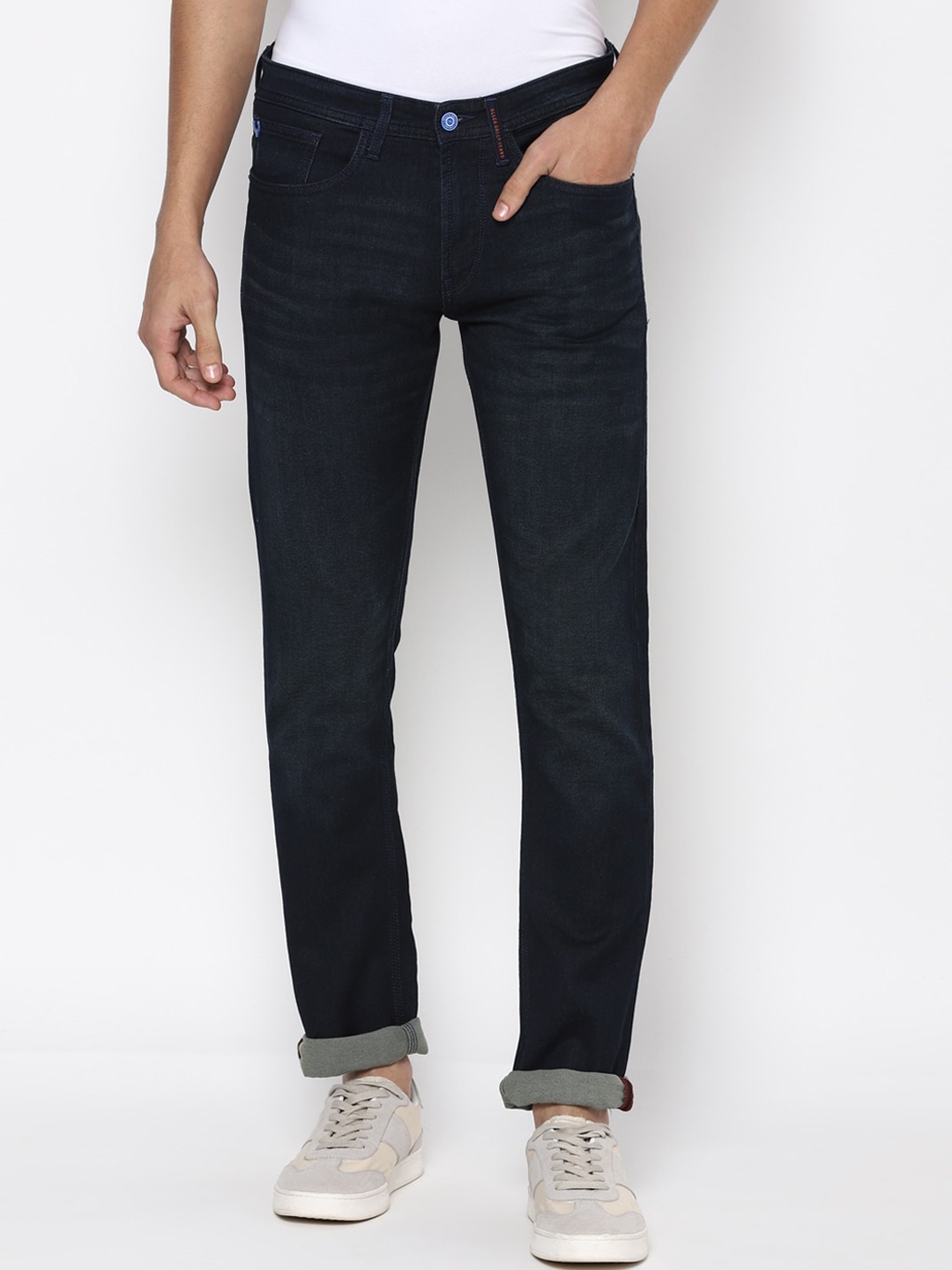 

Allen Solly Men Navy Blue Slim Fit Jeans