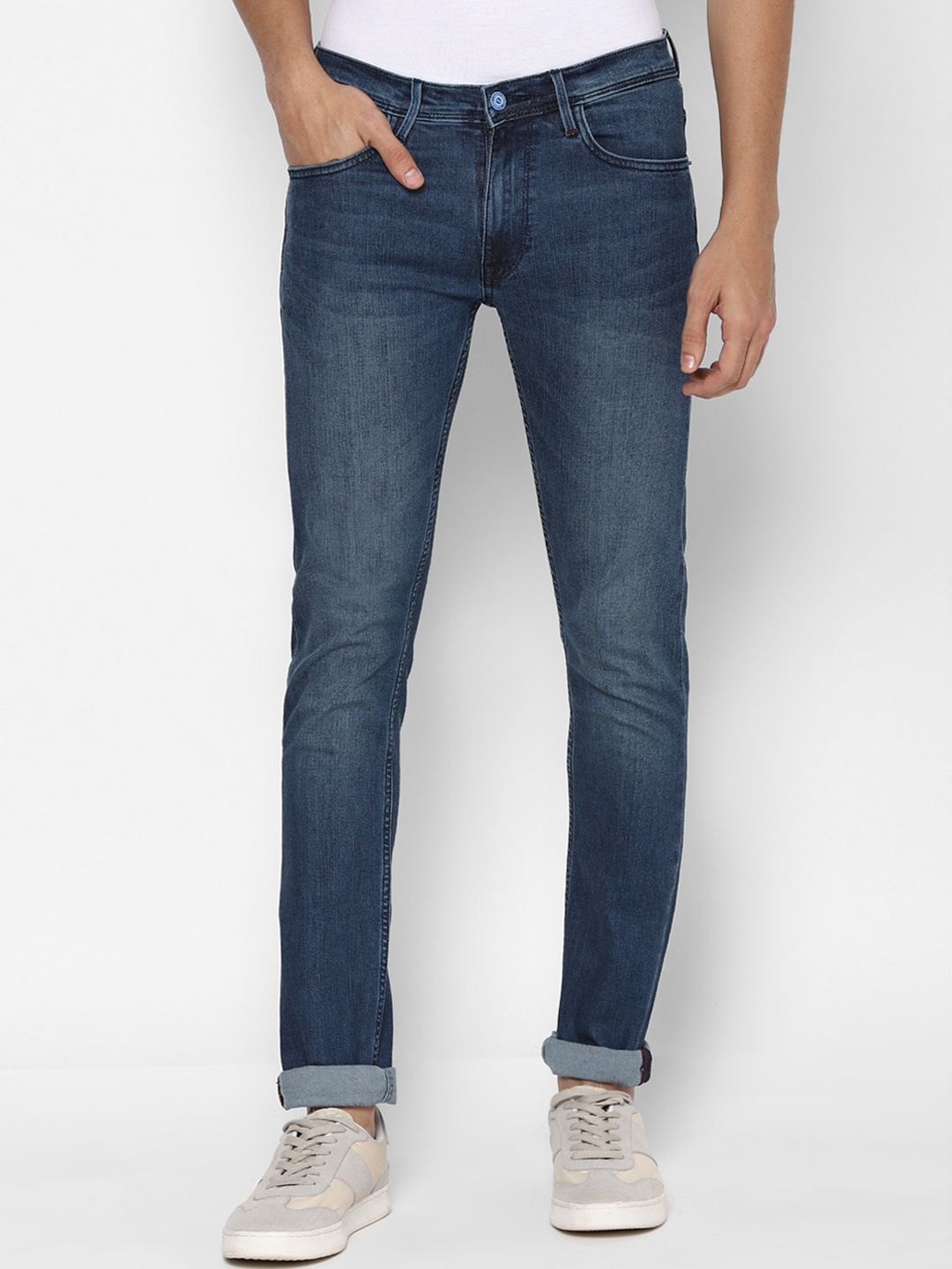 

Allen Solly Men Navy Blue Skinny Fit Light Fade Jeans