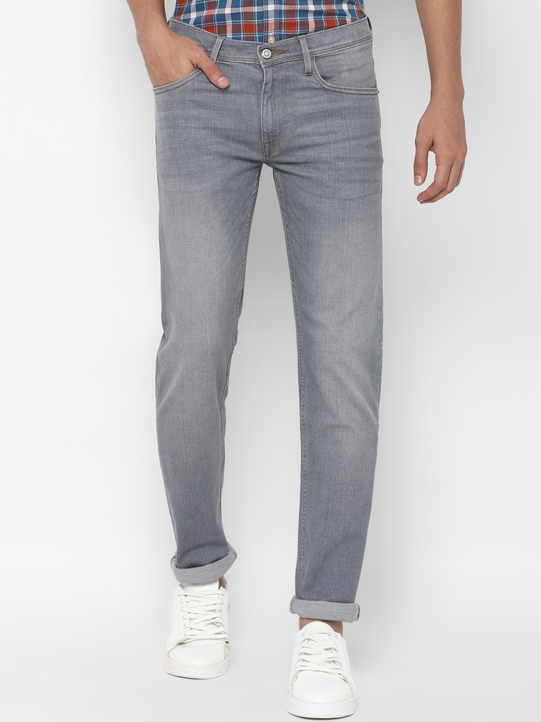 

Allen Solly Men Grey Skinny Fit Light Fade Stretchable Jeans