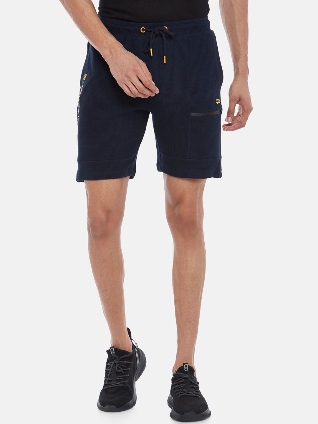 

Ajile by Pantaloons Men Navy Blue Slim Fit Shorts