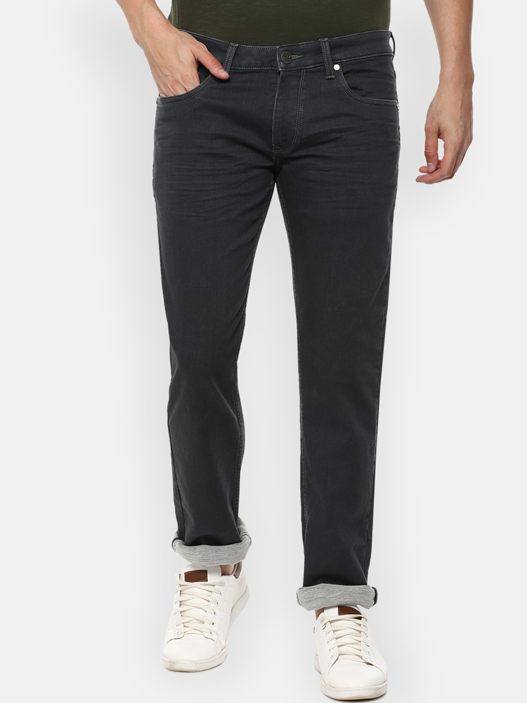

Louis Philippe Jeans Men Grey Slim Fit Jeans