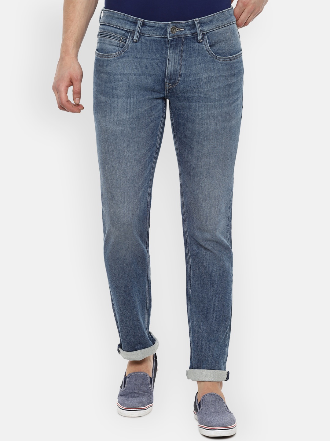 

Louis Philippe Jeans Men Blue Slim Fit Light Fade Jeans