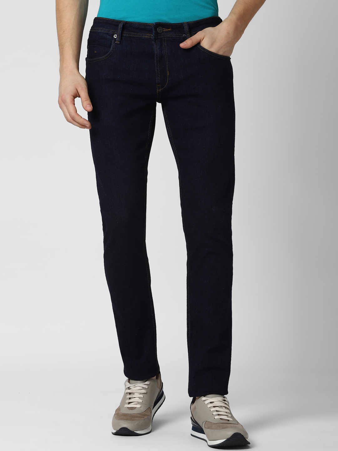 

Peter England Casuals Men Navy Blue Skinny Fit Jeans