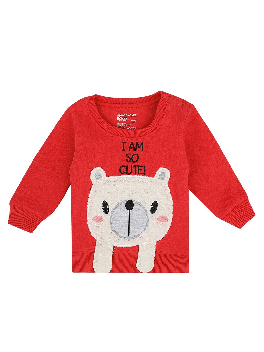 

Bodycare Infant Girls Red Printed Sweatshirt