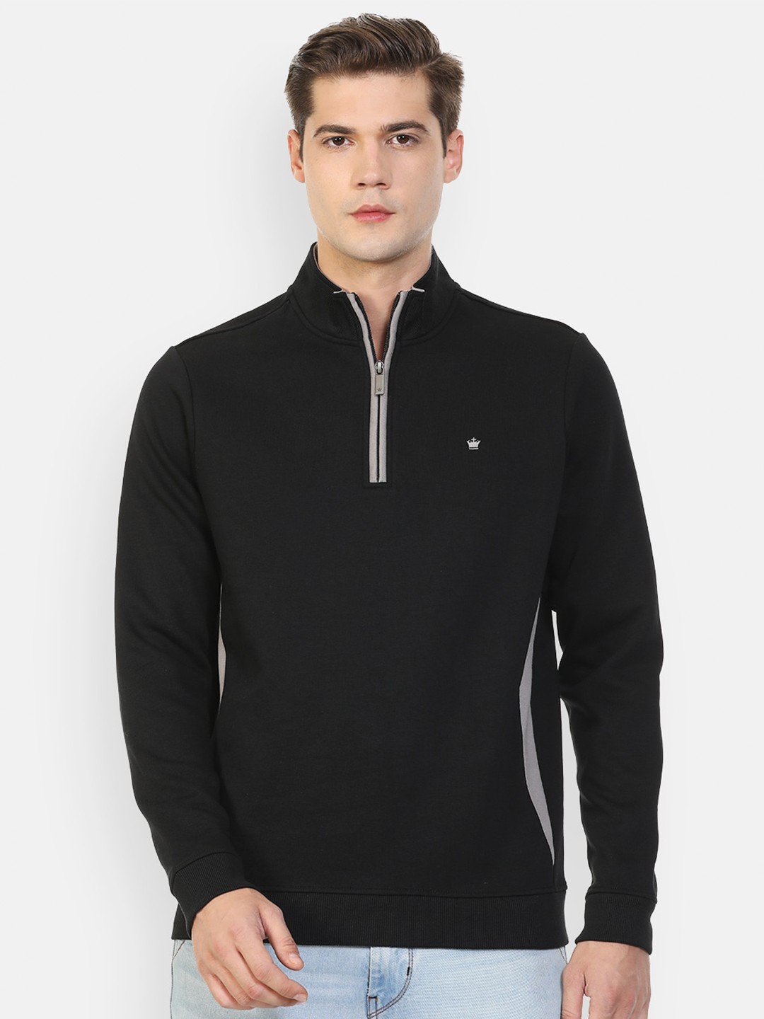 

Louis Philippe Men Black Sweatshirt