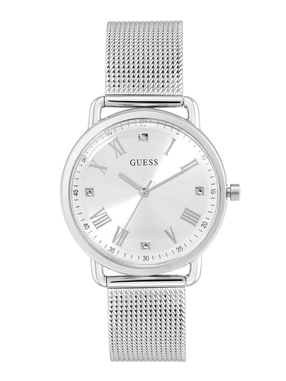 

GUESS Women Silver-Toned Stainless Steel Straps Analogue Watch GW0031L1