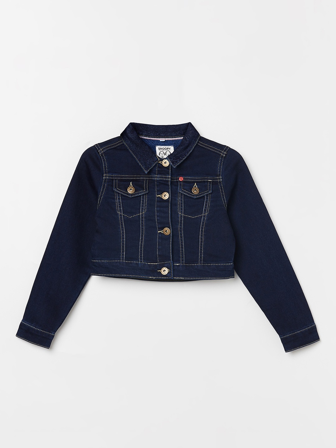 

Fame Forever by Lifestyle Girls Blue Crop Denim Jacket