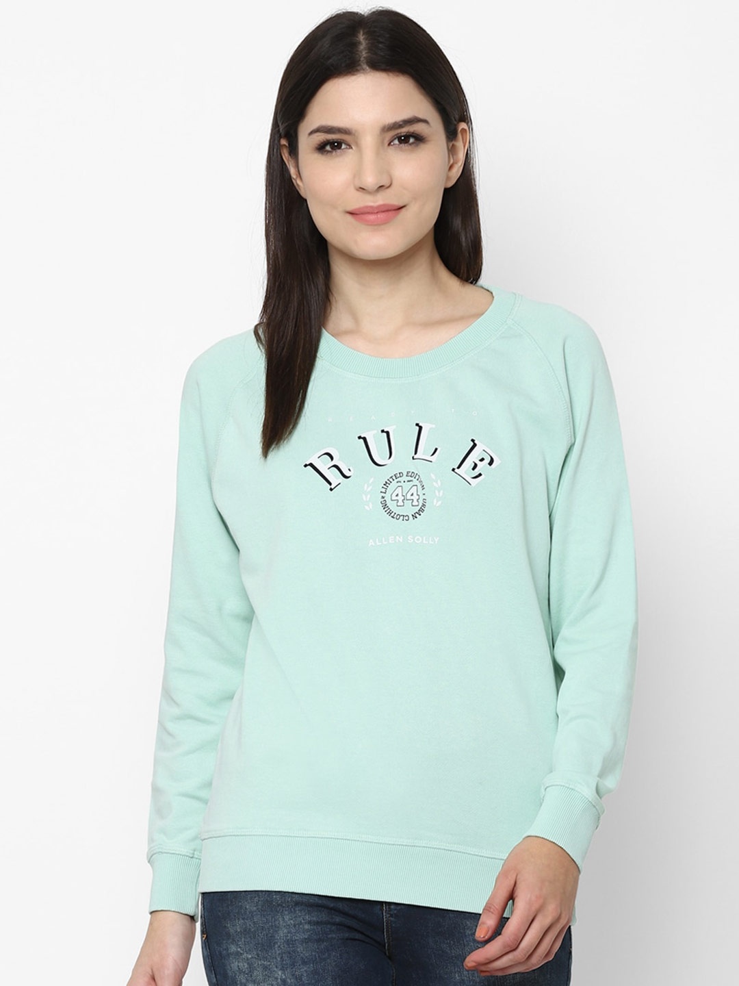 

Allen Solly Woman Green Printed Sweatshirt