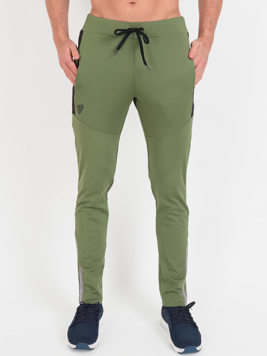 

VEGA Men Olive Green Solid Slim Fit Track Pants