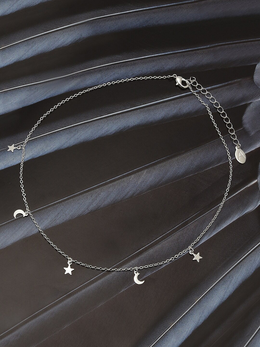 

Accessorize London Women Silver-Toned Star & Moon Station Necklace