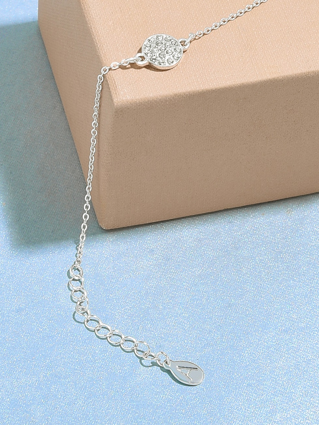 

Accessorize London Women Silver Pave Circle Bracelet