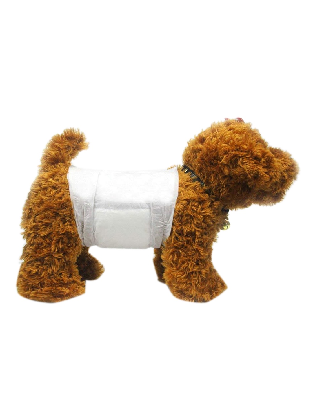 

Emily pets White 10 Pc Disposable Male Wraps Dog Diapers