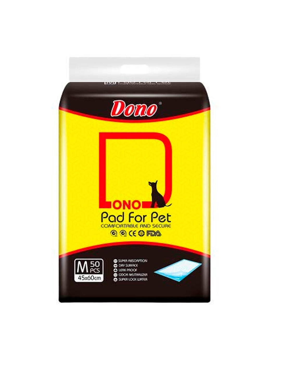 

Emily pets Set Of 50 Blue & White Solid Disposable Dog Training Pads