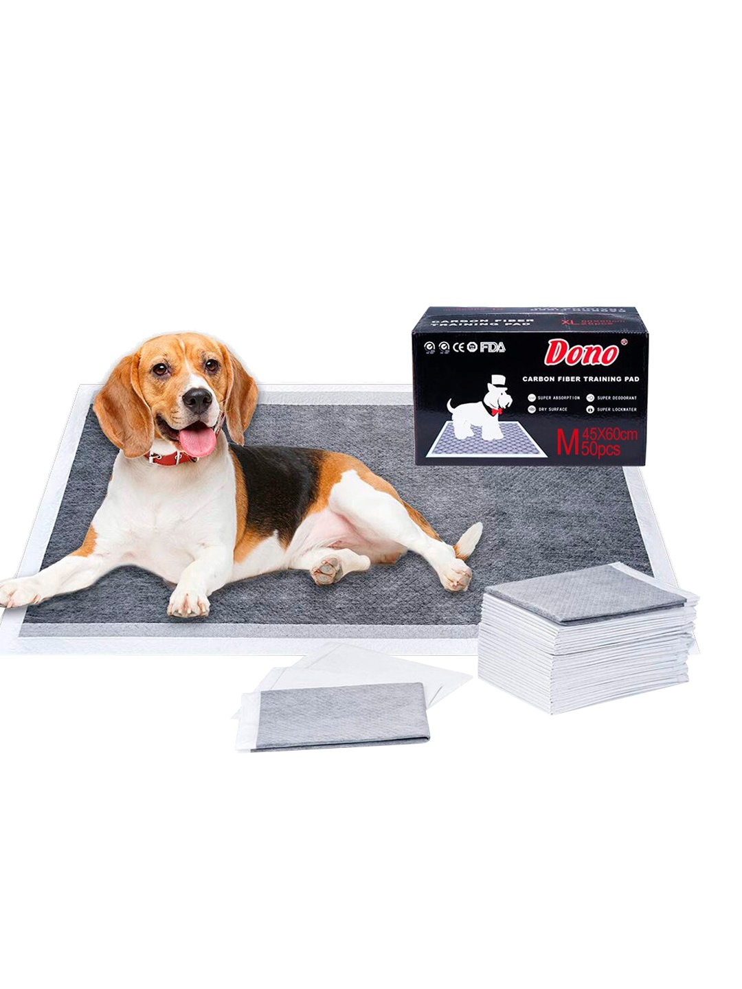 

Emily pets Set Of 50 White Solid Disposable Dog Training Pads