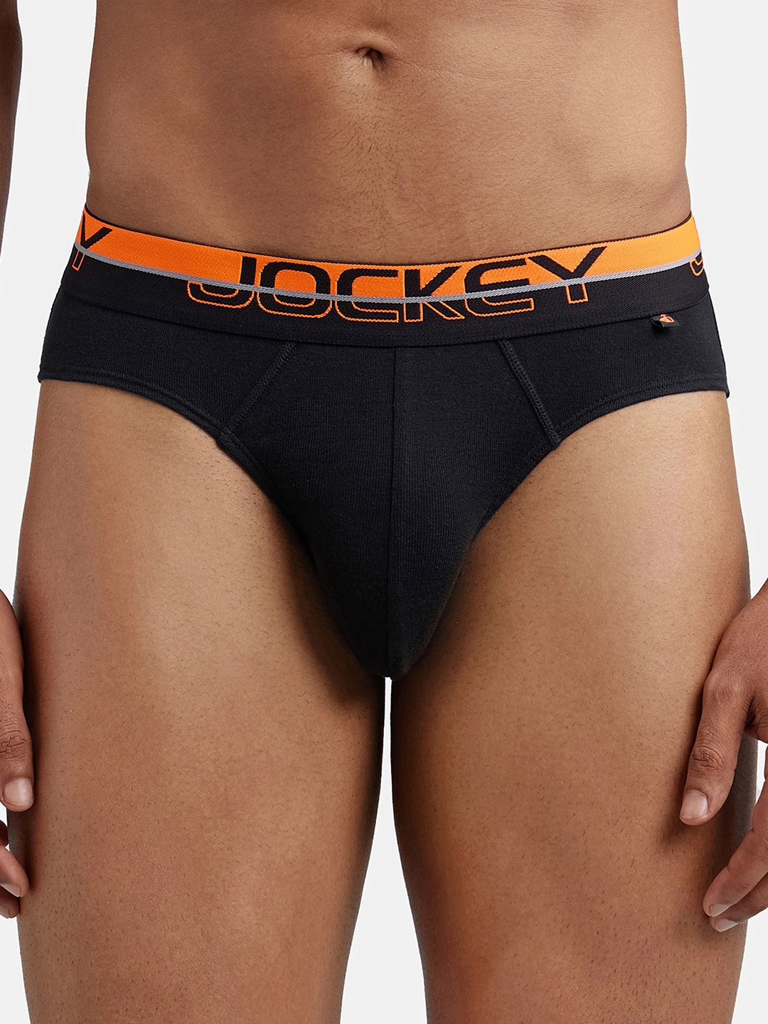 

Jockey Combed Cotton Rib Brief with Ultrasoft Waistband -FP02, Black