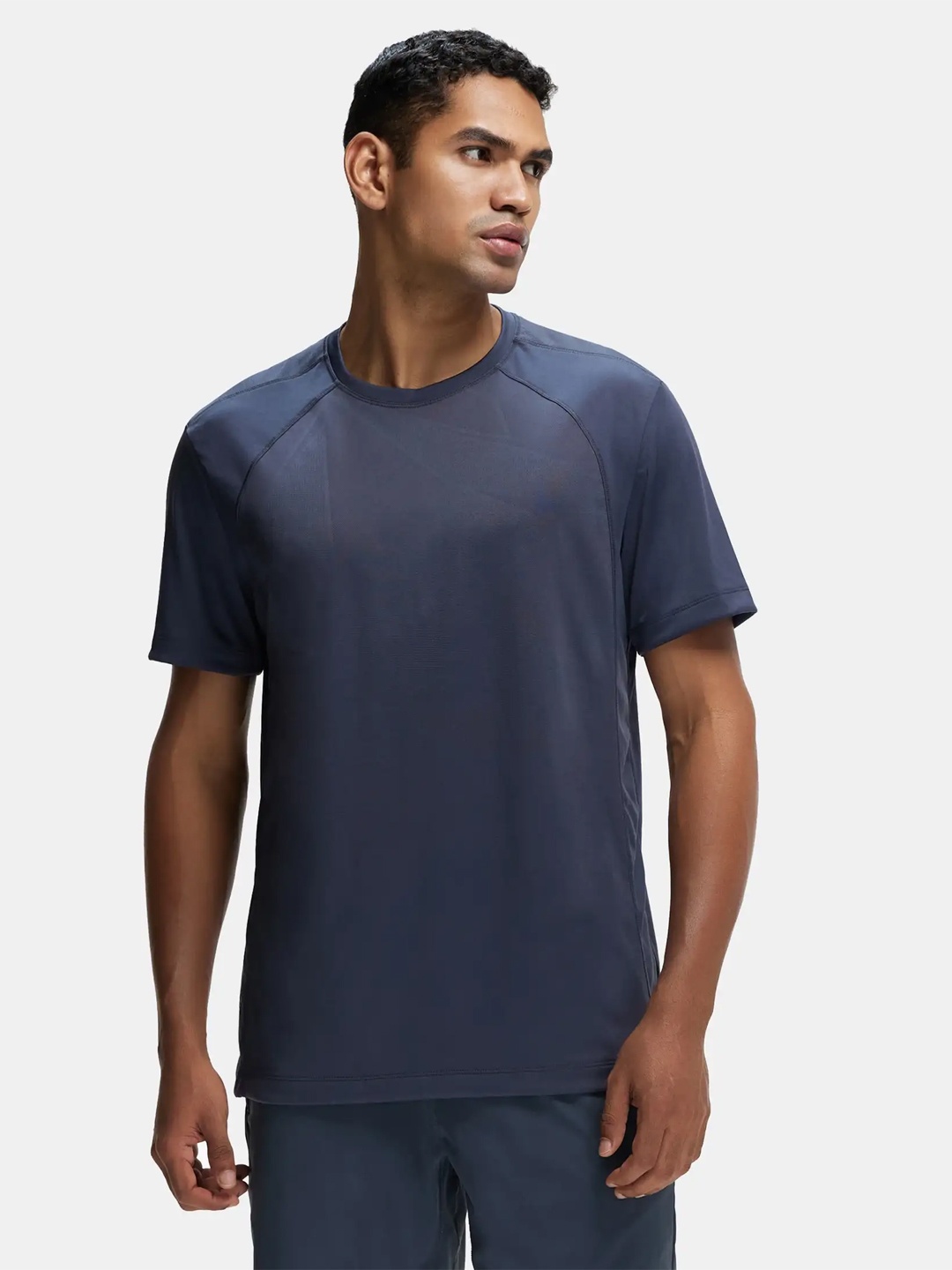 

Jockey Microfiber Fabric T-Shirt with Breathable Mesh-MV15, Charcoal