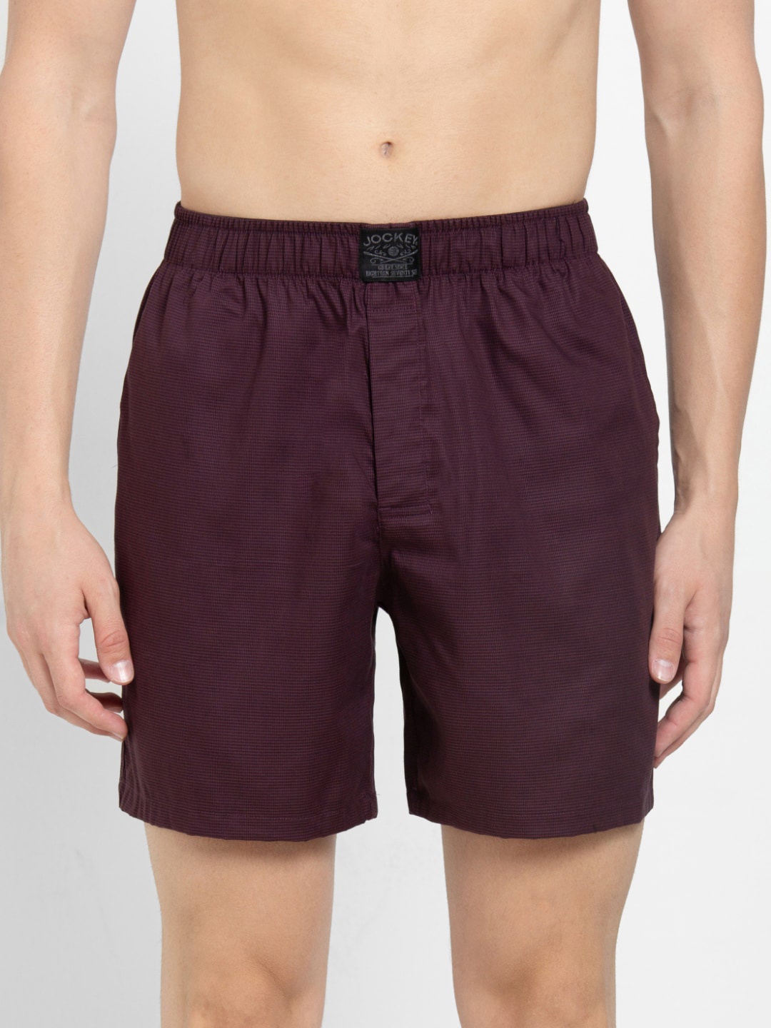 

Jockey Heritage Collection Men Assorted Solid Cotton Boxer Shorts HG18